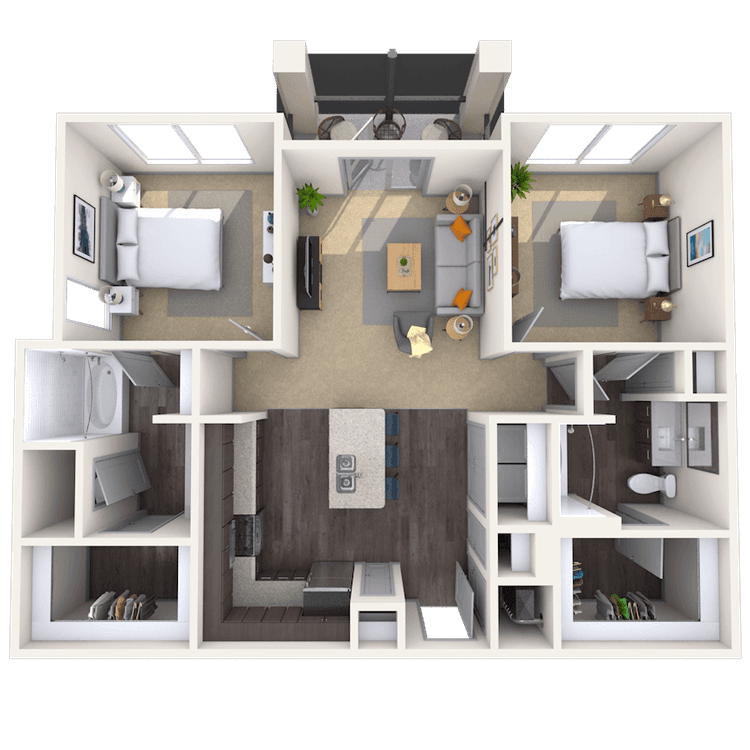 Floorplan image of unit 1500-215