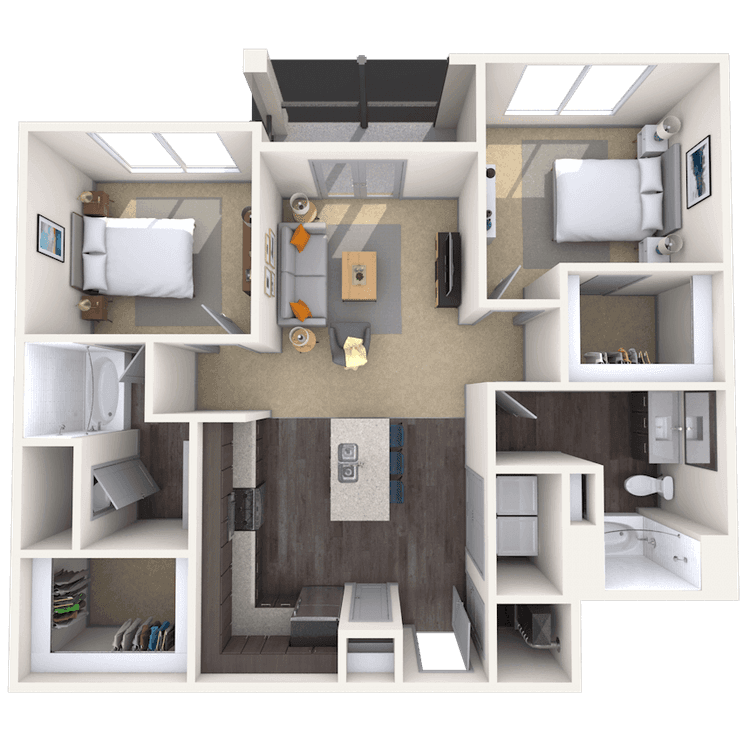 Floorplan image of unit 1475-215