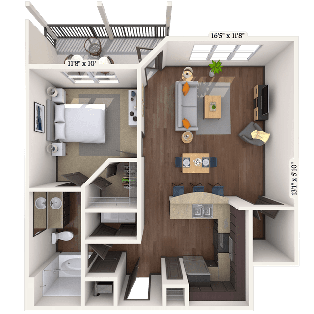 Floorplan image of unit 3003