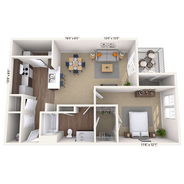 Floorplan image of unit 01961624