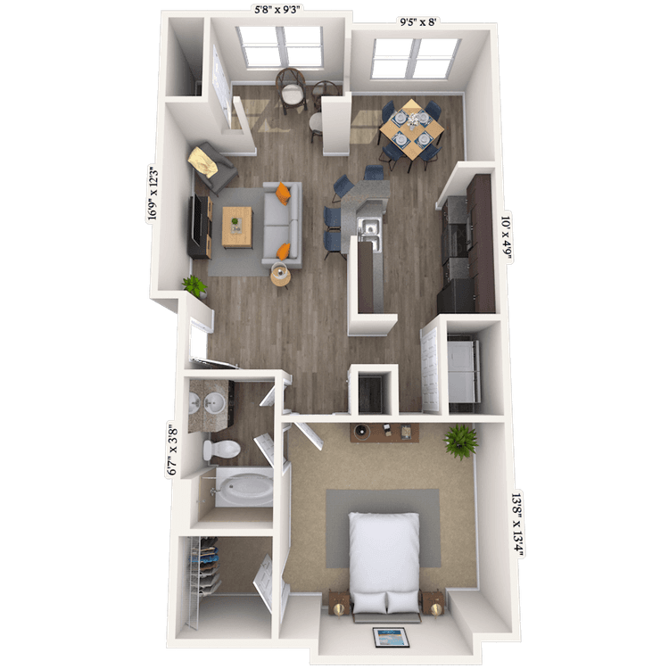 Floorplan image of unit 010106