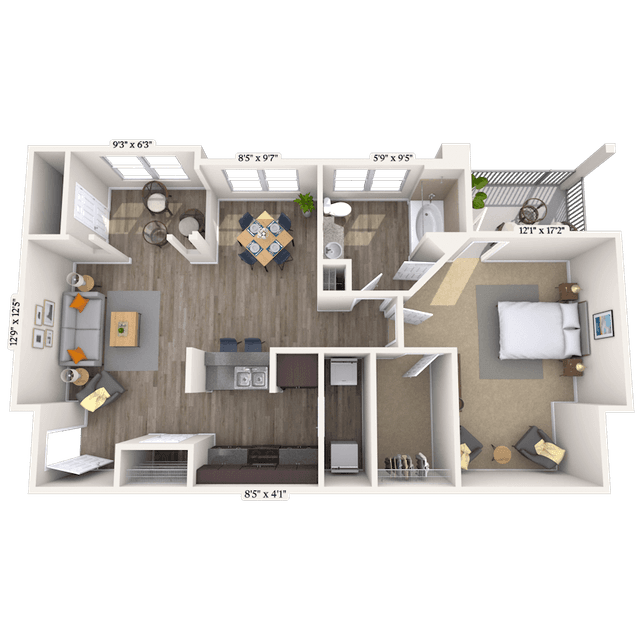 Floorplan image of unit 010402
