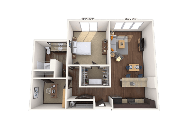 Floorplan image of unit II 2-1315