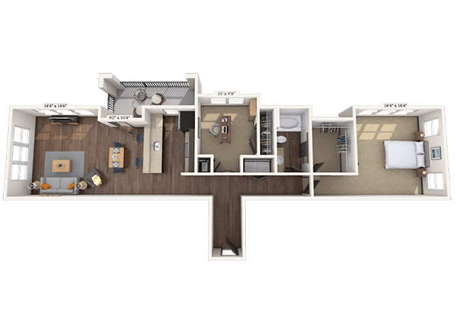 Floorplan image of unit 6-6200
