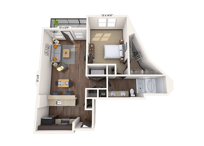 Floorplan image of unit II 8-320