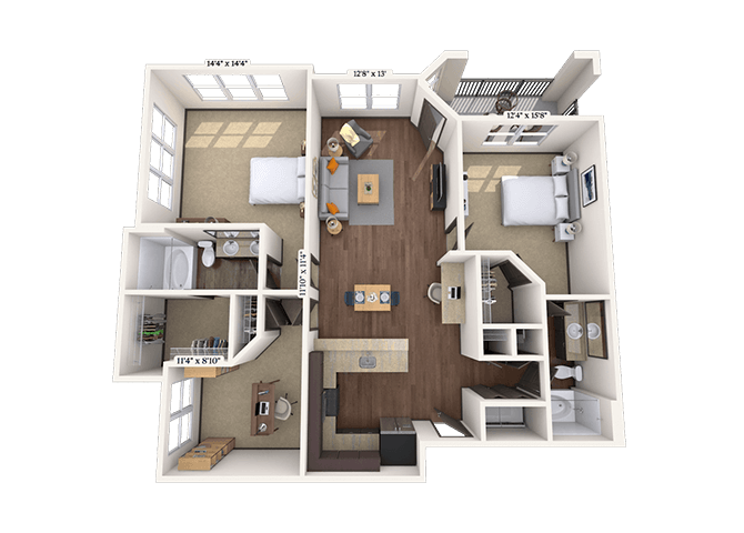 Floorplan image of unit 5-5011