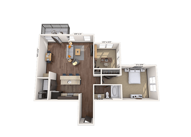 Floorplan image of unit 5-5000