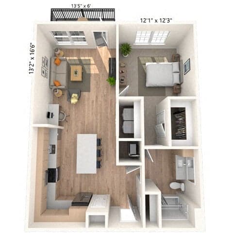 Floorplan image of unit 3330
