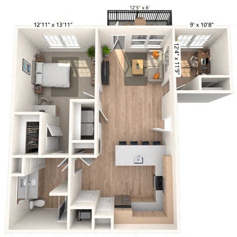 Floorplan image of unit 5309