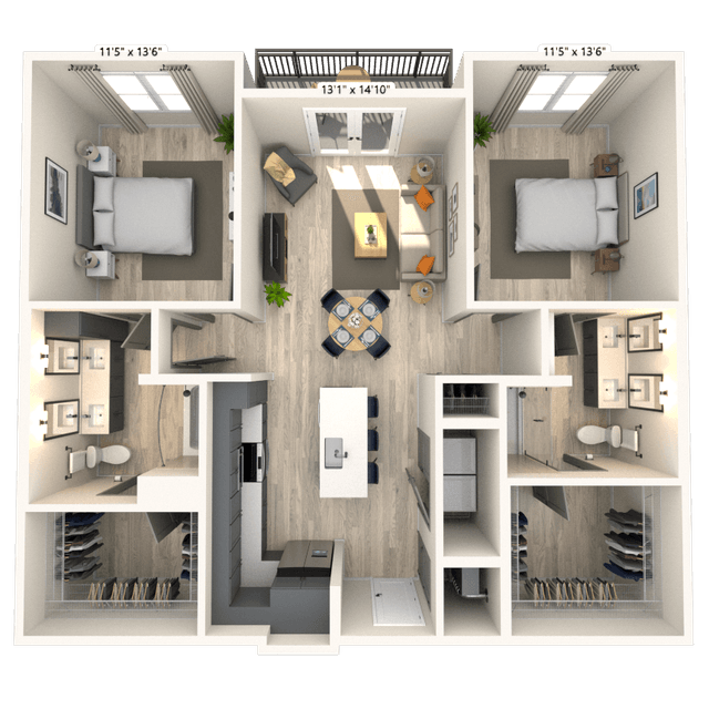 Floorplan image of unit 5027