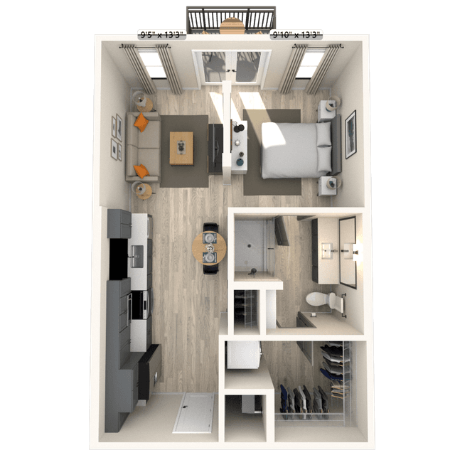 Floorplan image of unit 2018