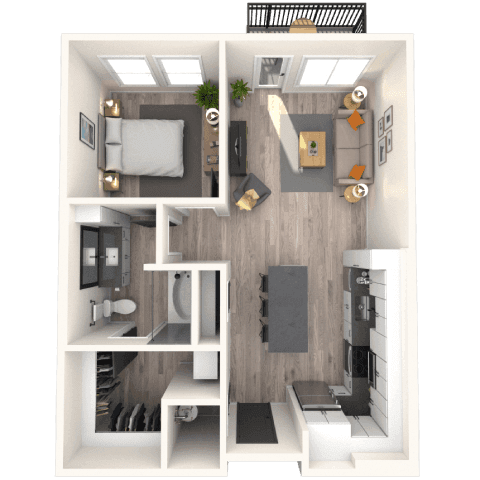Floorplan image of unit 3413