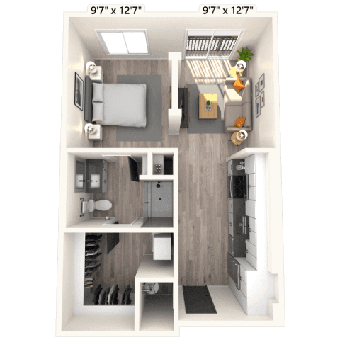 Floorplan image of unit 1432
