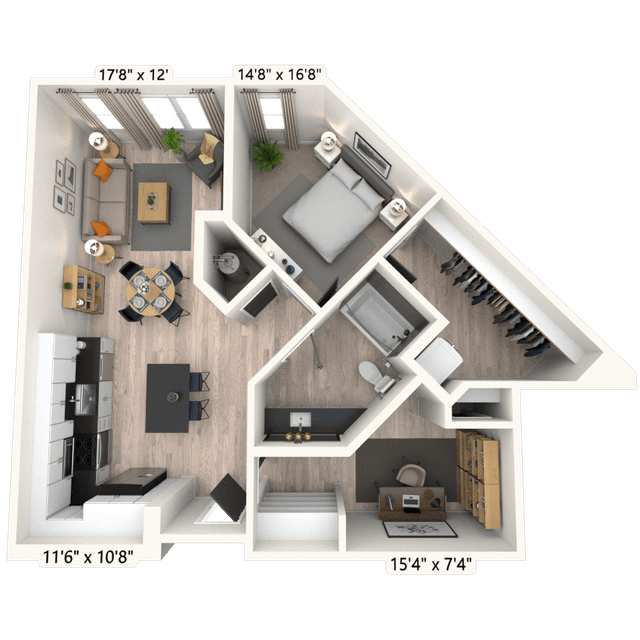 Floorplan image of unit 4006