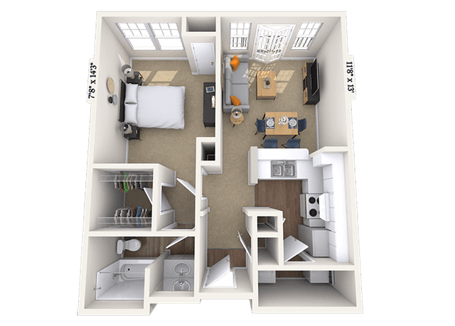 Floorplan image of unit 1039