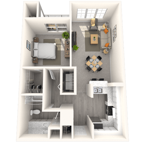 Floorplan image of unit 702