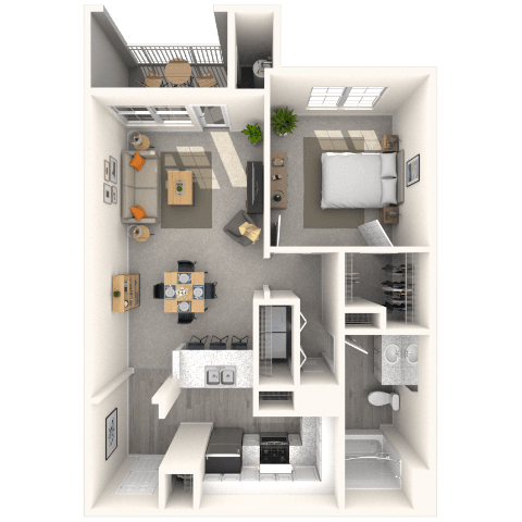 Floorplan image of unit 1750