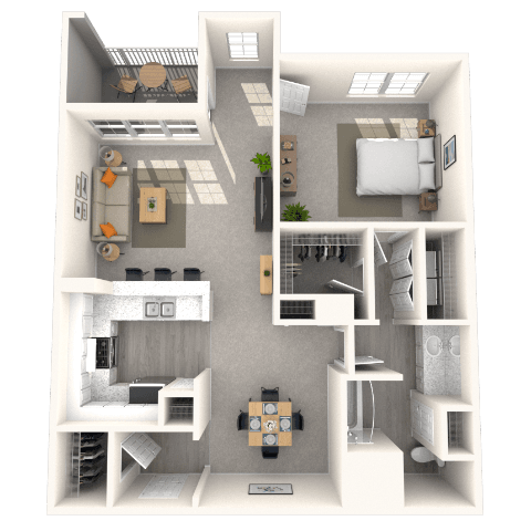 Floorplan image of unit 420