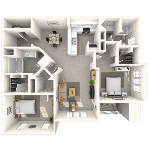 Floorplan image of unit 1001