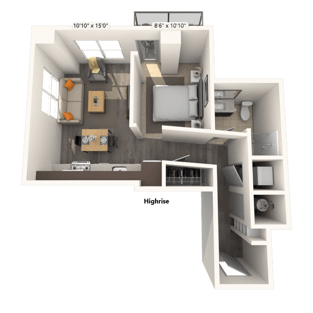 Floorplan image of unit 901