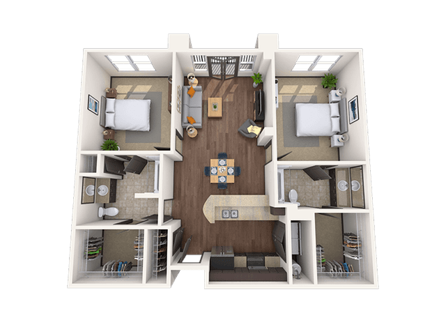 Floorplan image of unit 2425