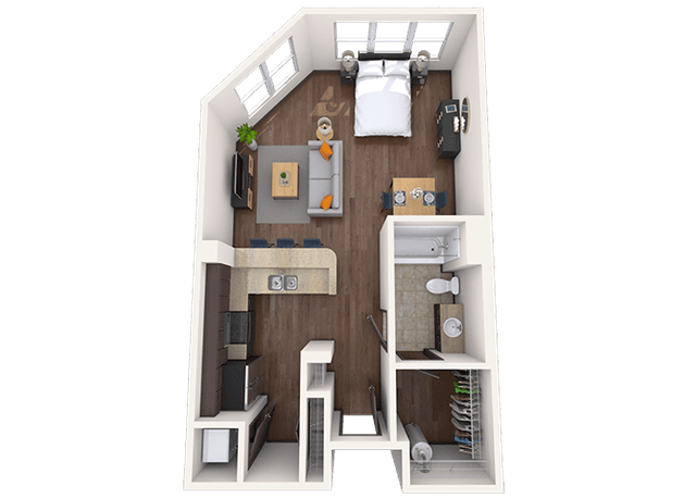 Floorplan image of unit 2138