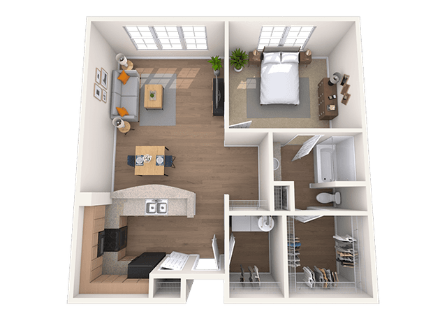 Floorplan image of unit 439