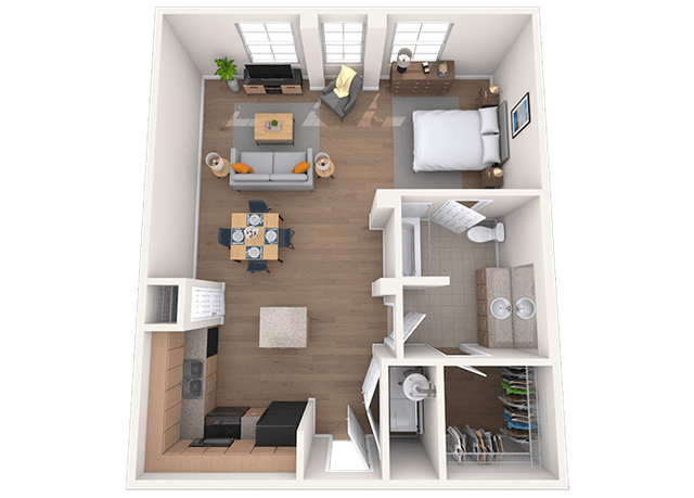 Floorplan image of unit 3213