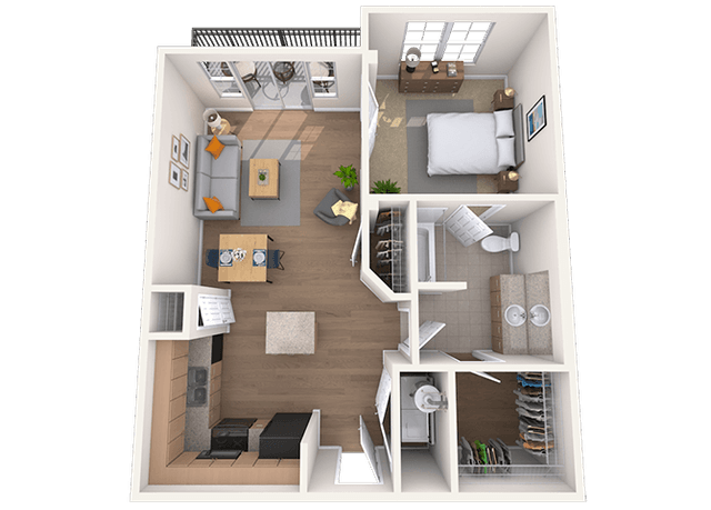 Floorplan image of unit 3610