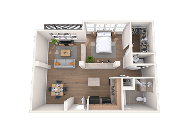 Floorplan image of unit 212