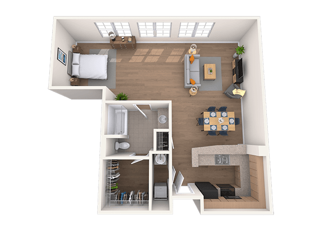 Floorplan image of unit 4308