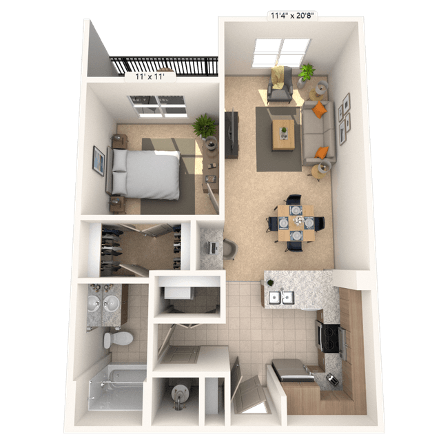 Floorplan image of unit I 5204