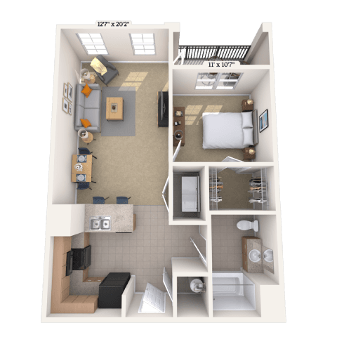 Floorplan image of unit I 9009