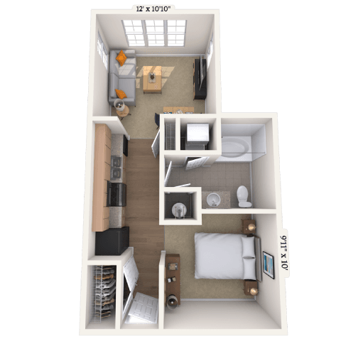 Floorplan image of unit 2213
