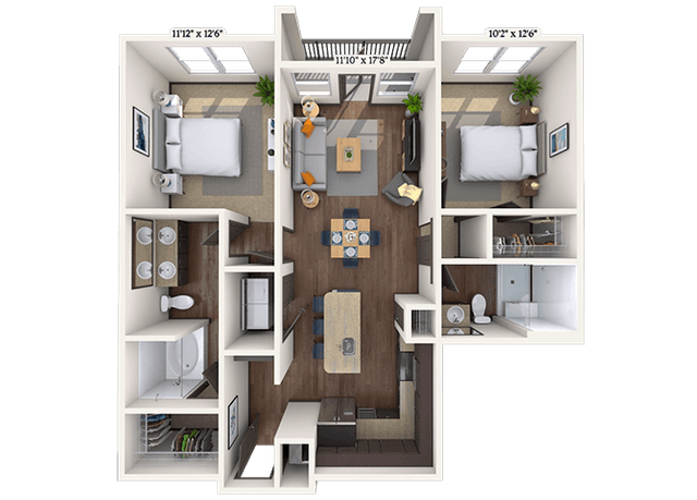 Floorplan image of unit II 11419