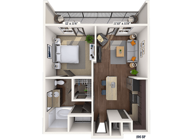 Floorplan image of unit II 10318
