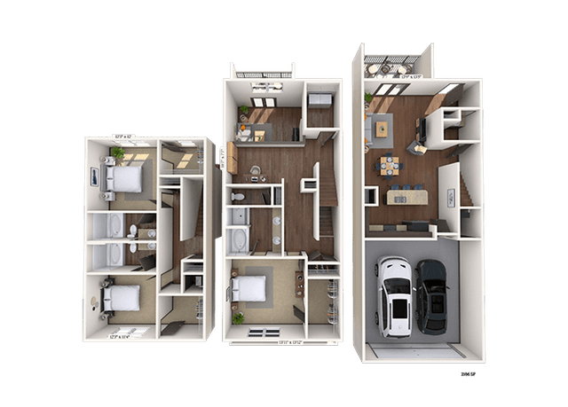 Floorplan image of unit 6108