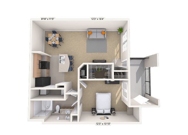 Floorplan image of unit 141437