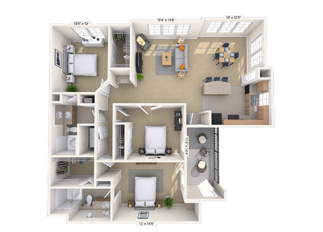 Floorplan image of unit 030325