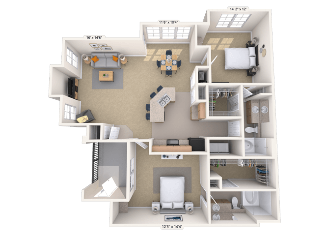 Floorplan image of unit 020224