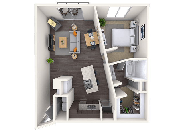 Floorplan image of unit 14040