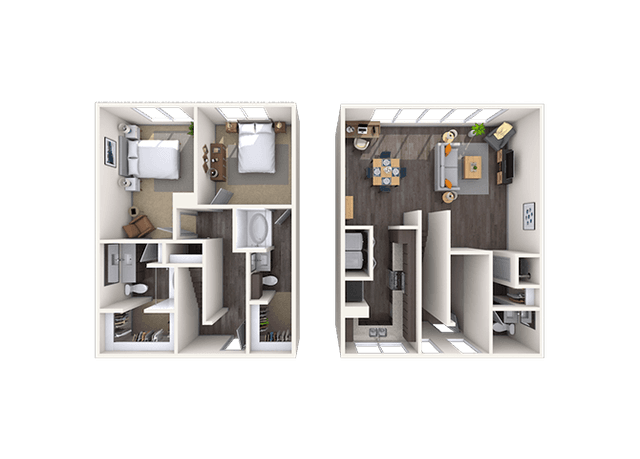 Floorplan image of unit 14058