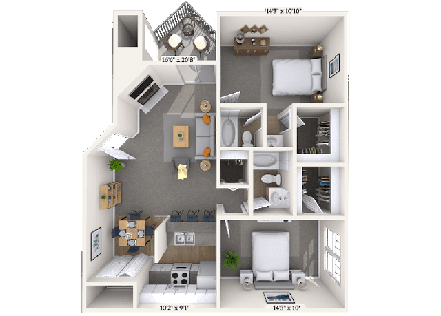 Floorplan image of unit 021421