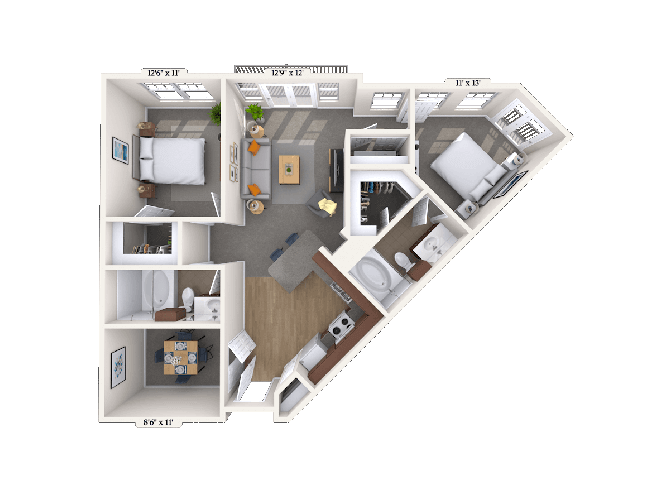 Floorplan image of unit 014203