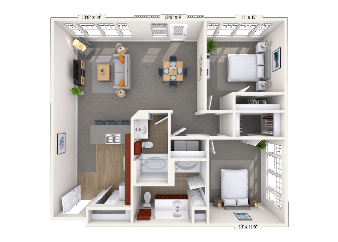 Floorplan image of unit 011203