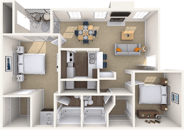 Floorplan image of unit 050507