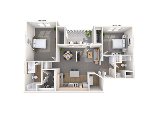 Floorplan image of unit 111124