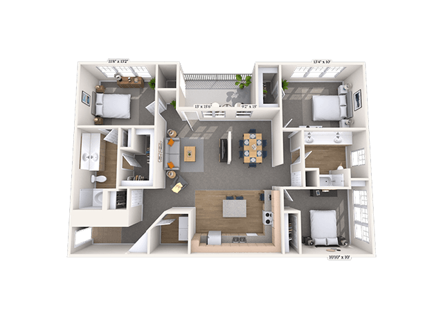 Floorplan image of unit 03328