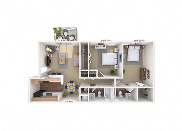 Floorplan image of unit 080804