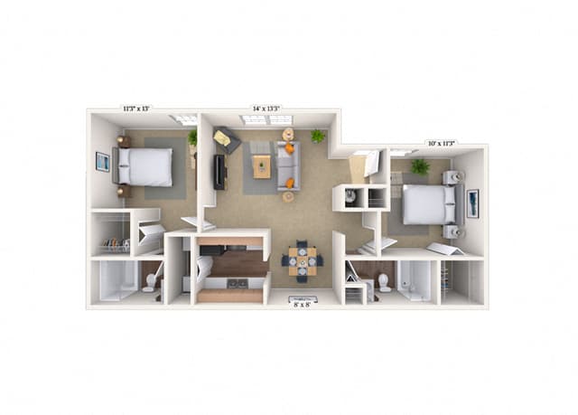Floorplan image of unit 050515